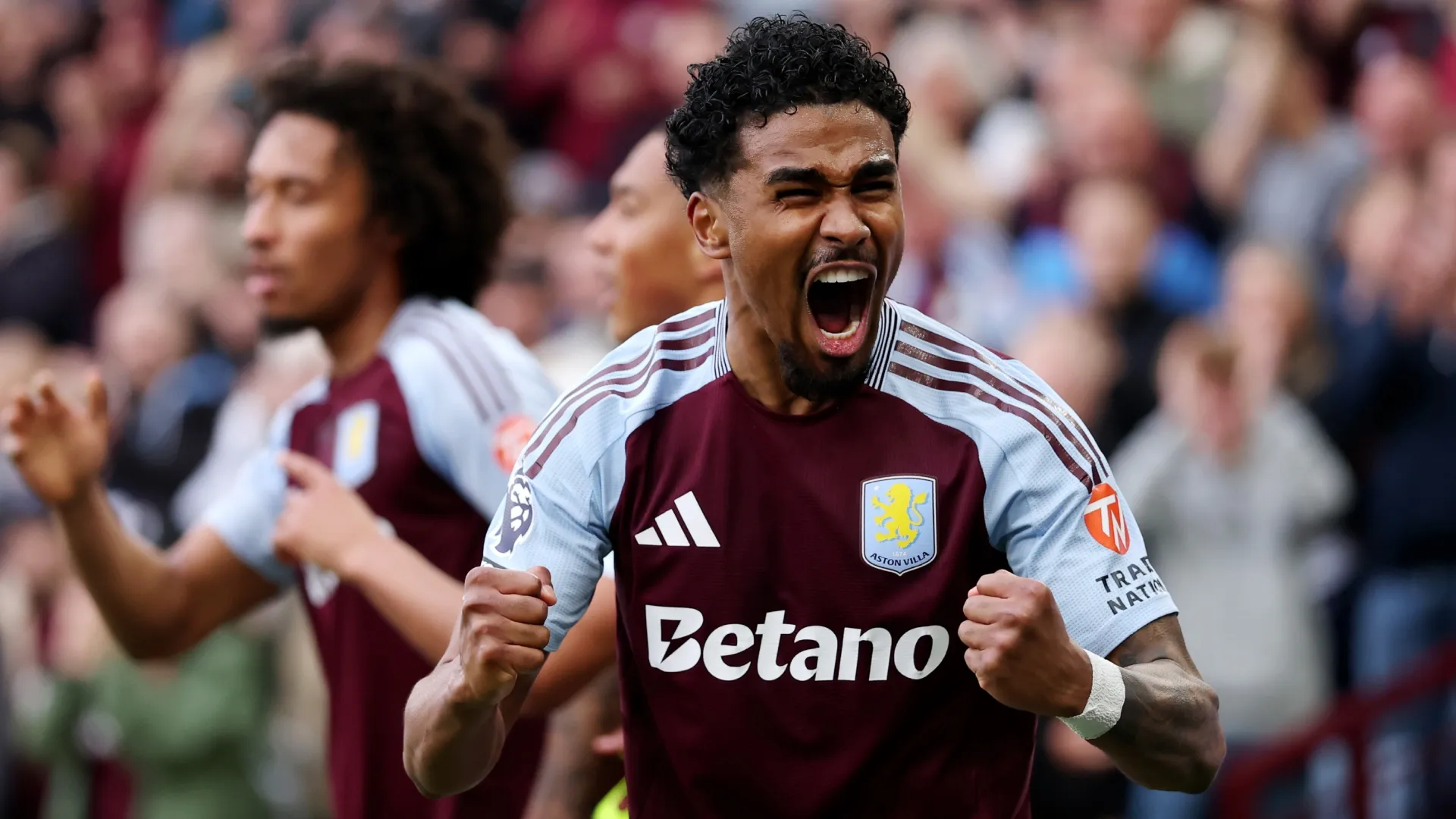 Ian Maatsen celebrates scoring his team’s second goal during the Premier League match in 2025 (Source: Michael Steele/Getty Images)