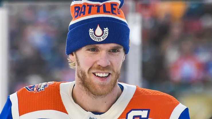 Connor McDavid at Commonwealth Stadium in Edmonton.