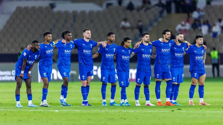 Al Hilal FC Players during the AFC Champions League Elite game