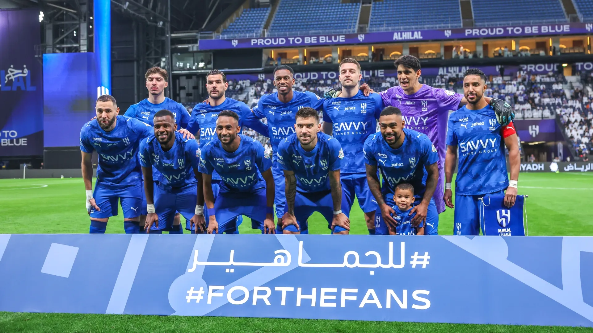 Al Hilal FC Players group photo before the Saudi Pro League (Source: Abdullah Ahmed/Getty Images)