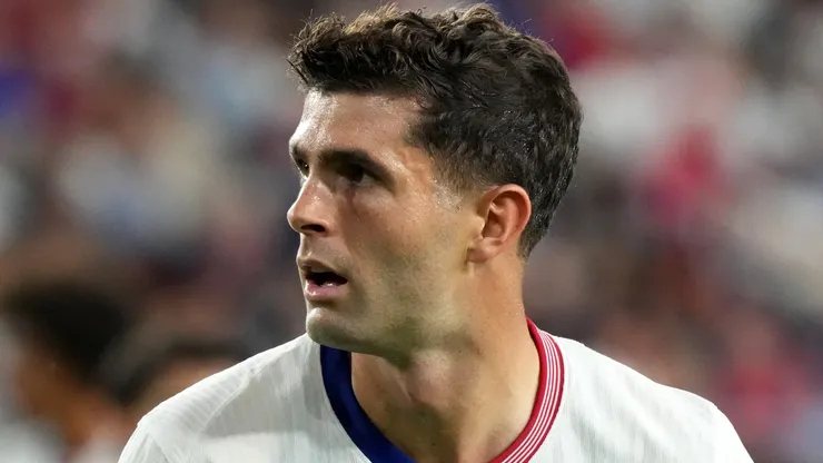 Christian Pulisic #10 of the United States looks on.