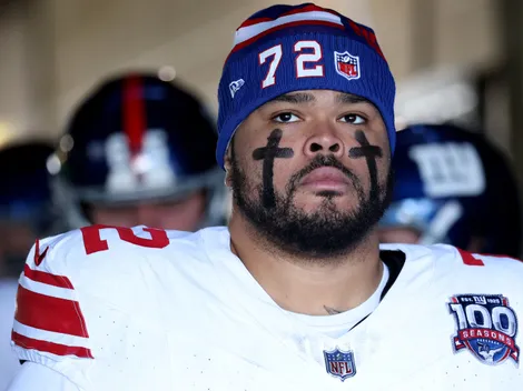 NY Giants Eluemunor reacts to Carter's response to Dart introducing Trump at rally