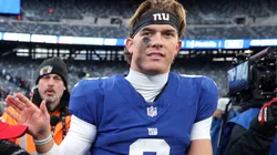 Jaxson Dart #6 of the New York Giants.