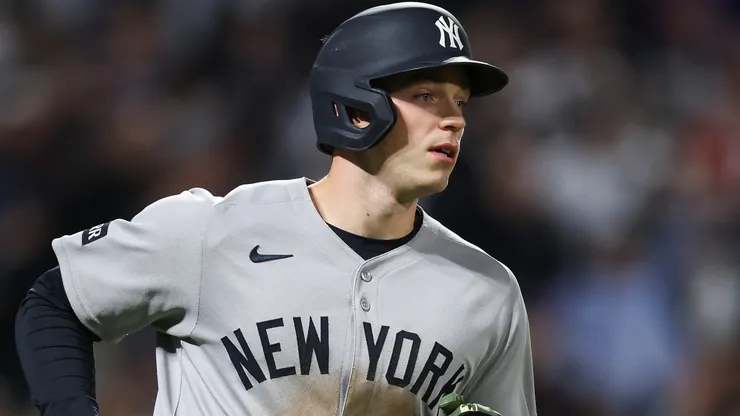 Ben Rice #22 of the New York Yankees