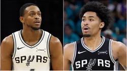 De'Aaron Fox and Dylan Harper of San Antonio Spurs.