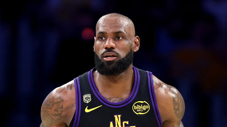 LeBron James #23 of the Los Angeles Lakers.