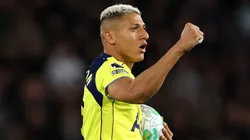 Richarlison of Tottenham Hotspur celebrates.