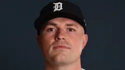 Tarik Skubal #29 of the Detroit Tigers poses.