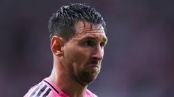 Lionel Messi at Nu Stadium in Miami, Florida.