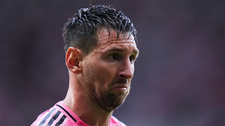 Lionel Messi at Nu Stadium in Miami, Florida.