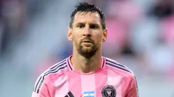 Lionel Messi at Nu Stadium in Miami, Florida.