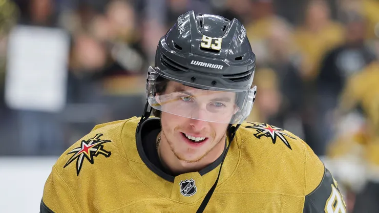 Mitch Marner at T-Mobile Arena in Las Vegas, Nevada.