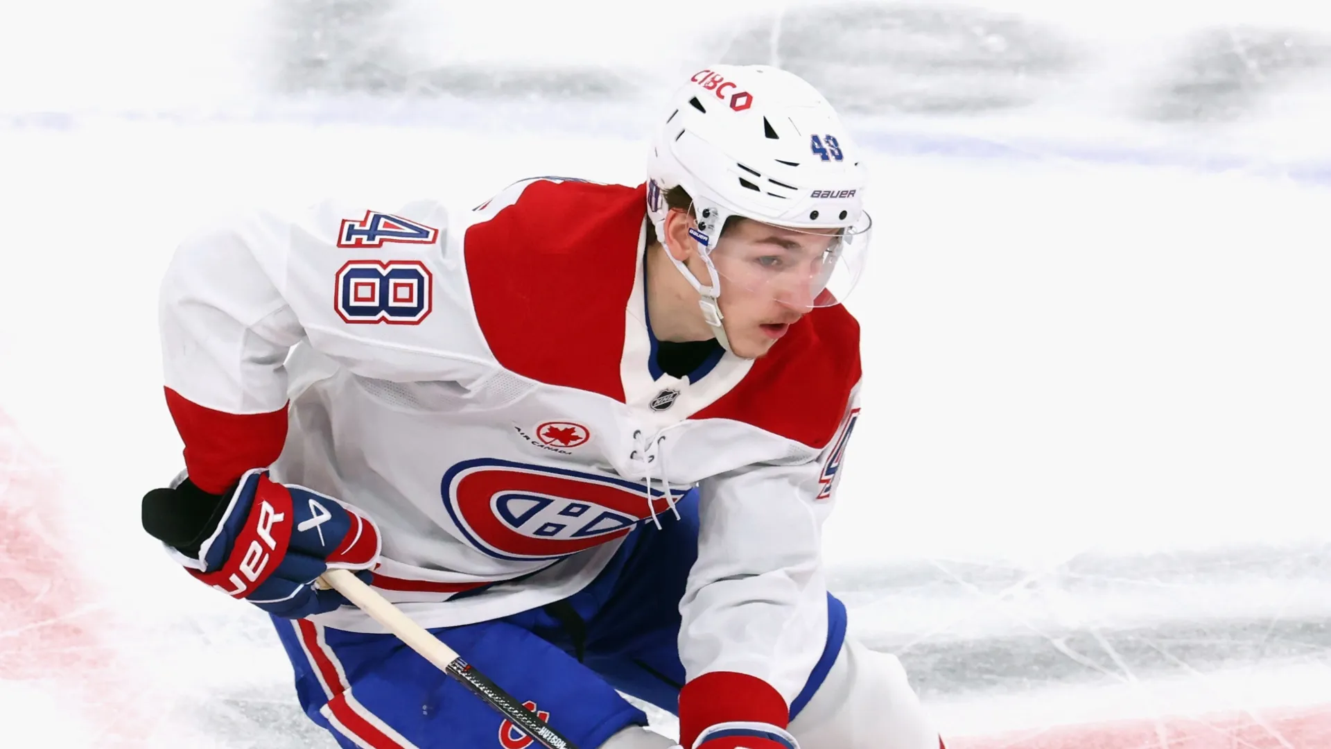 Lane Hutson of the Montreal Canadiens.