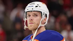 Connor McDavid at the United Center in Chicago, Illinois.
