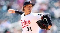 Joe Ryan #41 of the Minnesota Twins delivers a pitch.