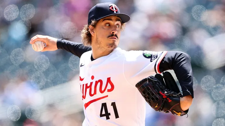 Joe Ryan #41 of the Minnesota Twins delivers a pitch.