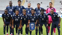 Team Cape Verde pose for a group photo during the FIFA Series match in 2026