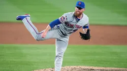 Craig Kimbrel #46 of the New York Mets pitches.