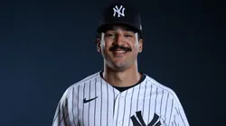 Trent Grisham #12 of the New York Yankees poses.