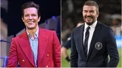 Brandon Flowers of The Killers and David Beckham