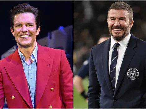 What role did Beckham play in Brandon Flowers’ short film before UCL Final?
