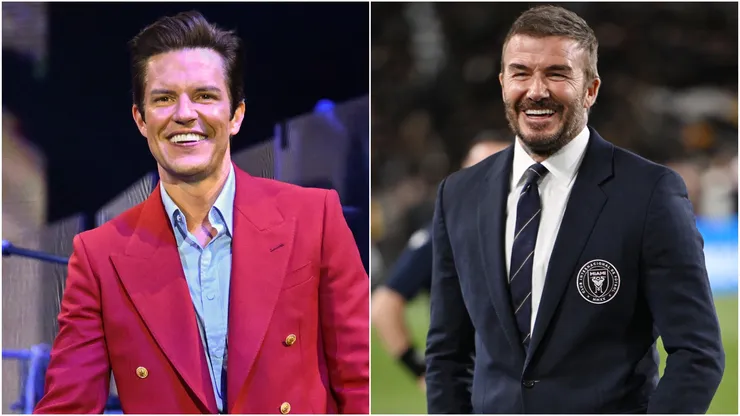 Brandon Flowers of The Killers and David Beckham