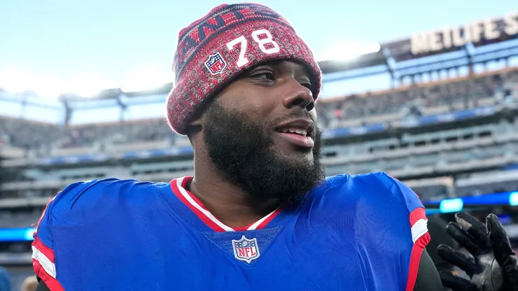 Andrew Thomas #78 of the New York Giants