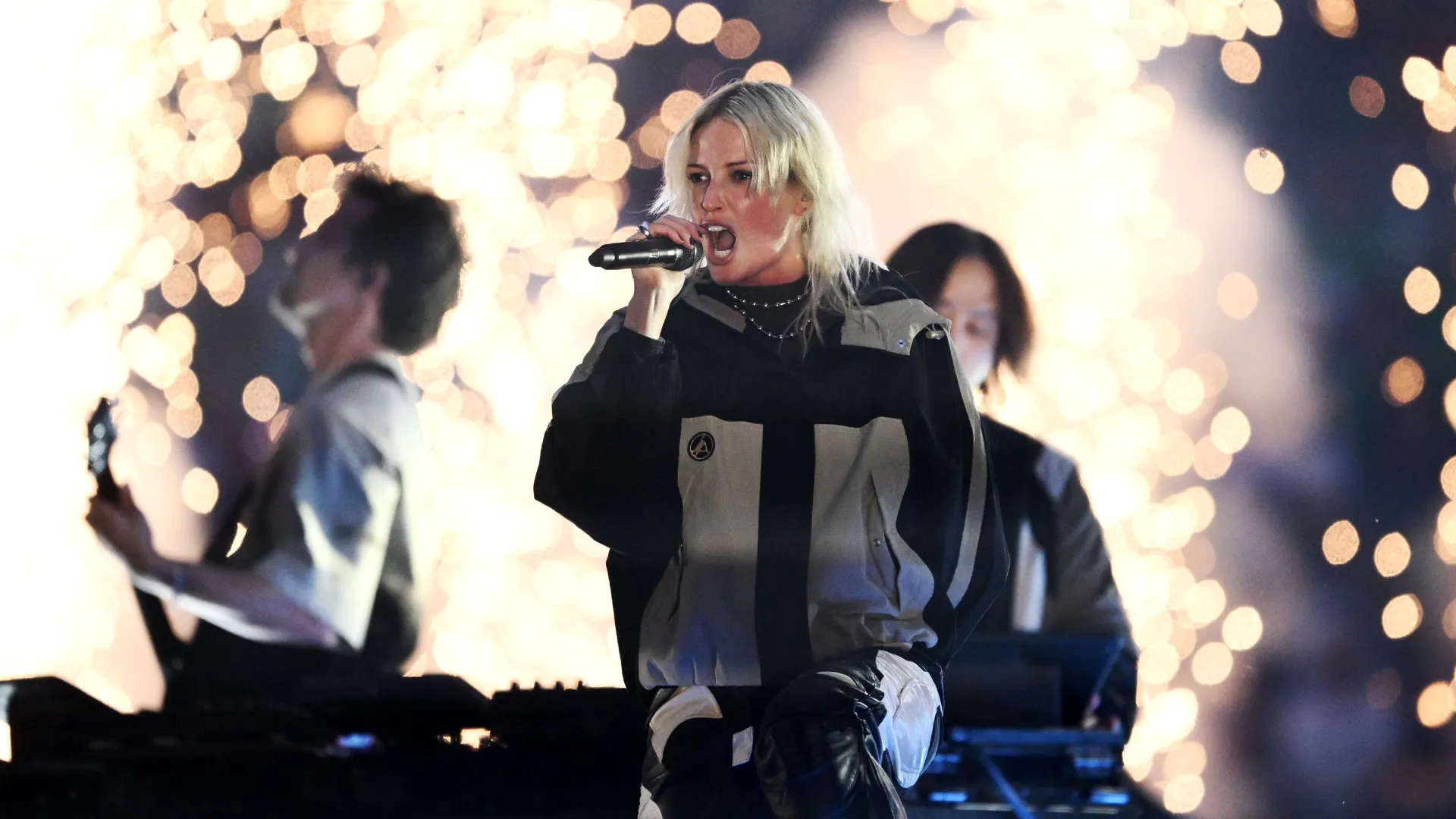 Emily Armstrong, Lead Singer of Linkin Park during to the UEFA Champions League Final 2025 (Source: Stu Forster/Getty Images)