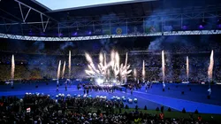 Lenny Kravitz performs prior to the UEFA Champions League 2023/24 Final match