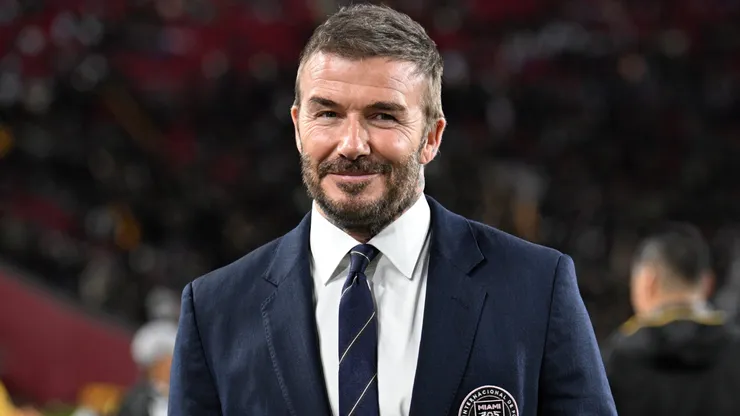 David Beckham, co-owner of Inter Miami CF reacts prior to the MLS match in 2026