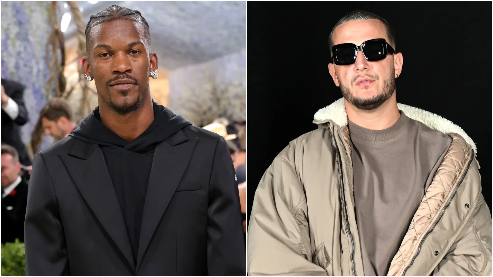Jimmy Butler and DJ Snake (Source: Julian Hamilton/Anthony Ghnassia — Getty Images)
