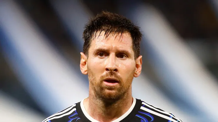 Lionel Messi of Argentina at Estadio Alberto J. Armando.