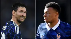 Lionel Messi of Argentina and Kylian Mbappe of France.