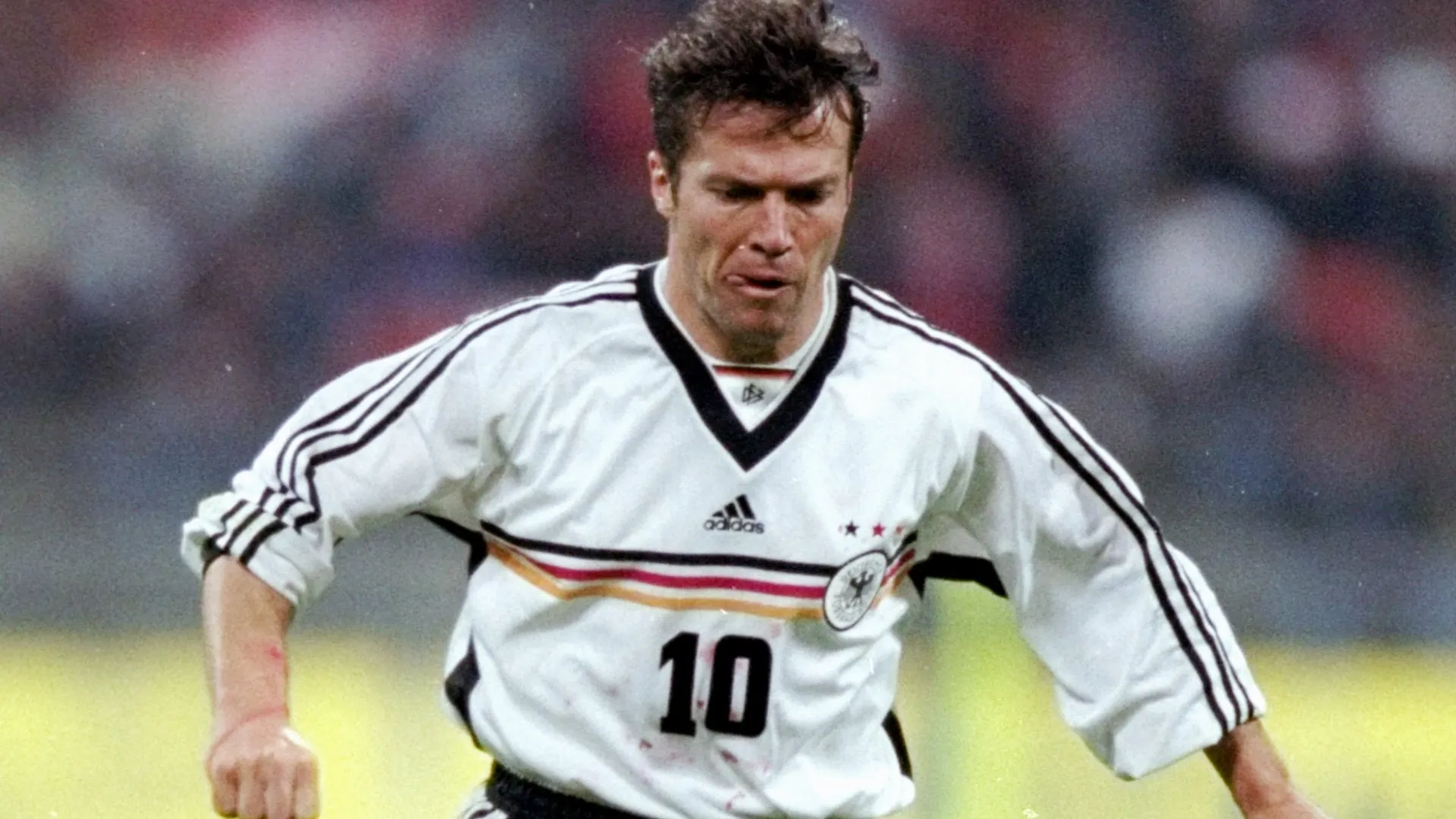 Lothar Matthaus of Germany during the Euro 2000 qualifier (Source: Gary Prior /Allsport)