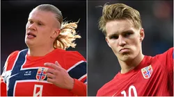 Erling Haaland and Martin Odegaard of Norway.