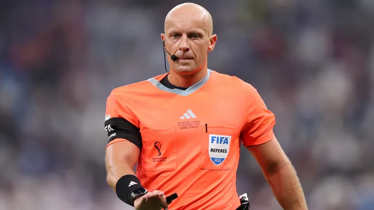 Referee Szymon Marciniak looks on during the FIFA World Cup Qatar 2022 Final match