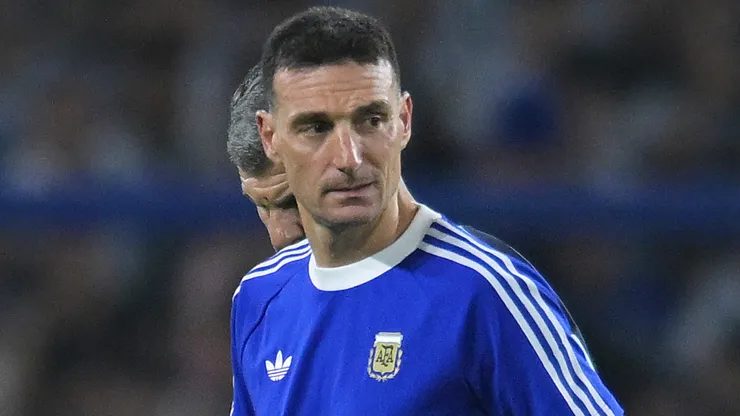 Lionel Scaloni of Argentina at Estadio Alberto J. Armando in Buenos Aires.