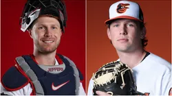 Ryan Jeffers of Minnesota Twins and Adley Rutschman of Baltimore Orioles.