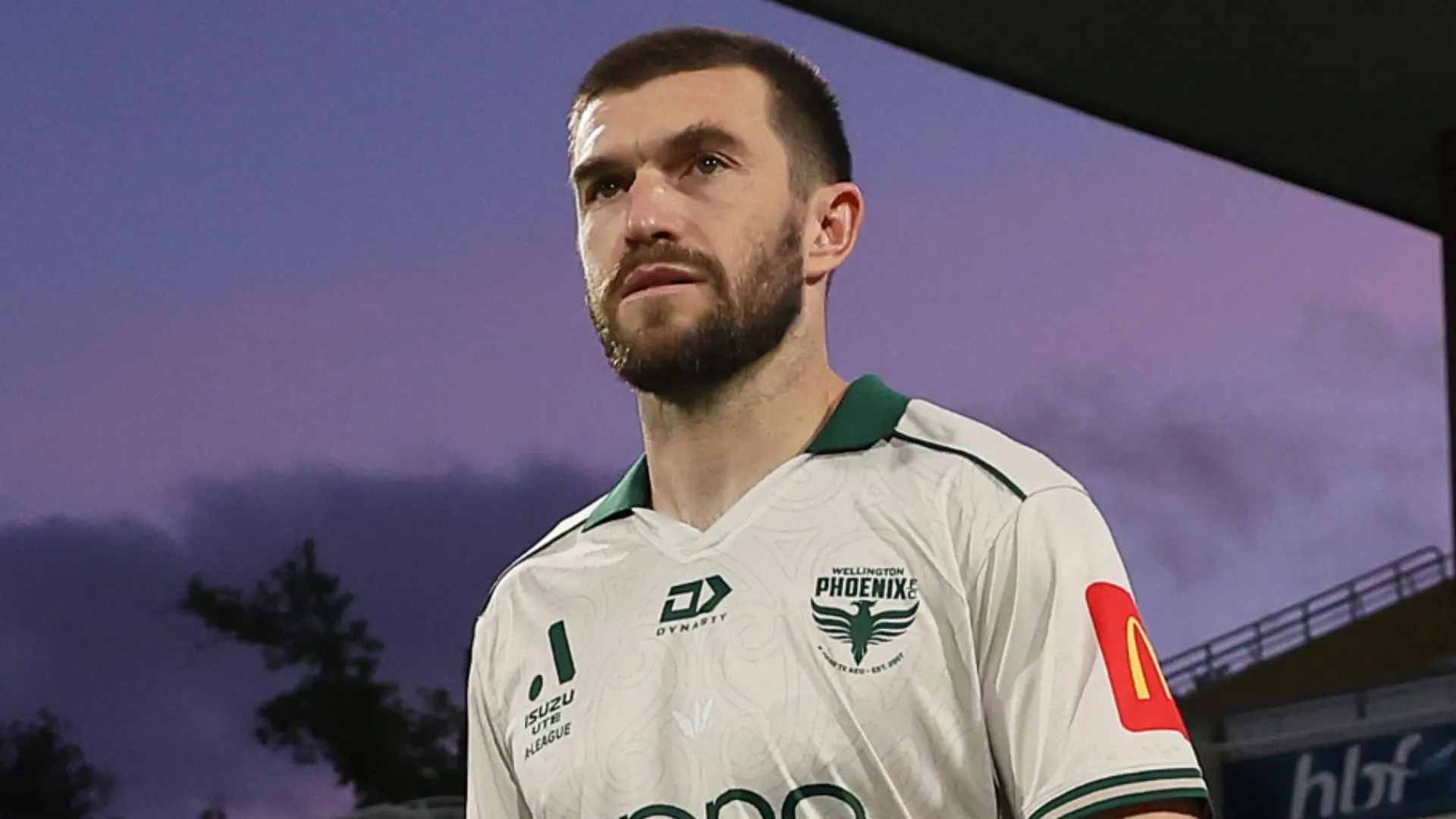 Tim Payne of the Phoenix walks out onto the field during the round one A-League Men match (Source: Paul Kane/Getty Images)