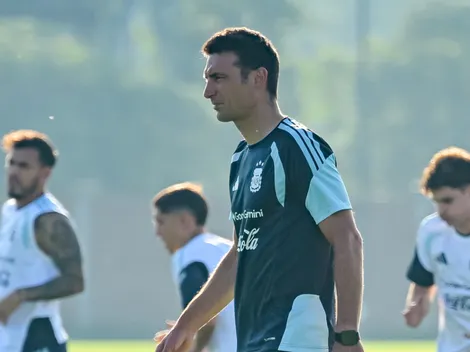 The first Argentina lineup Scaloni worked with in Kansas City without Messi