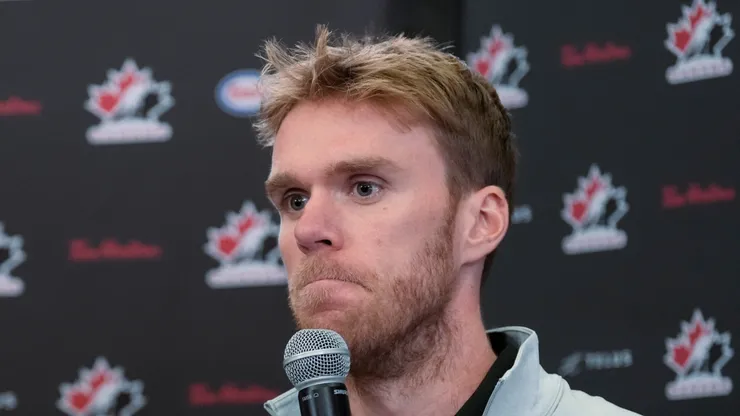 Connor McDavid during Hockey Canada's 2025 National Teams Orientation Camp.