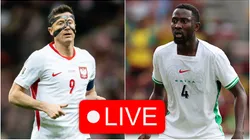 Robert Lewandowski (L) Wilfred Ndidi (R).
