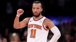 Jalen Brunson against the 76ers in Game 1 of the Eastern Conference First Round Playoffs in 2024