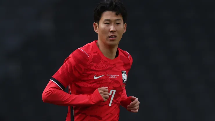 Son Heung Min of South Korea during an international friendly.