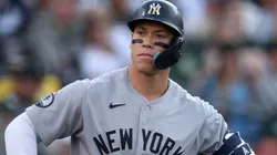 Aaron Judge #99 of the New York Yankees gets ready to bat.