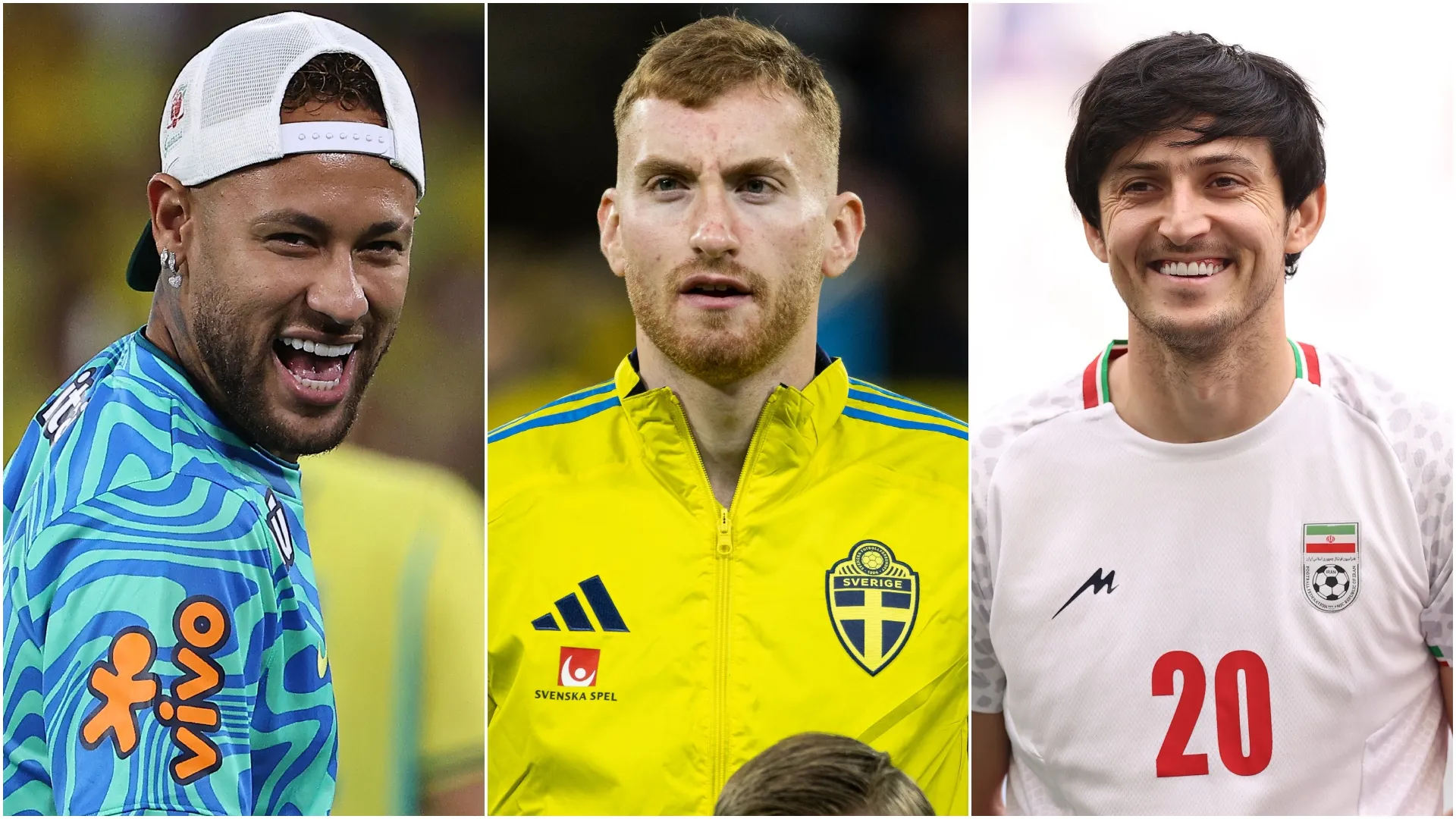 Neymar, Dejan Kulusevski and Sardar Azmoun (Source: Wagner Meier/Michael Campanella/Robert Cianflone — Getty Images)