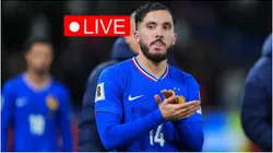 Rayan Cherki of France applauds