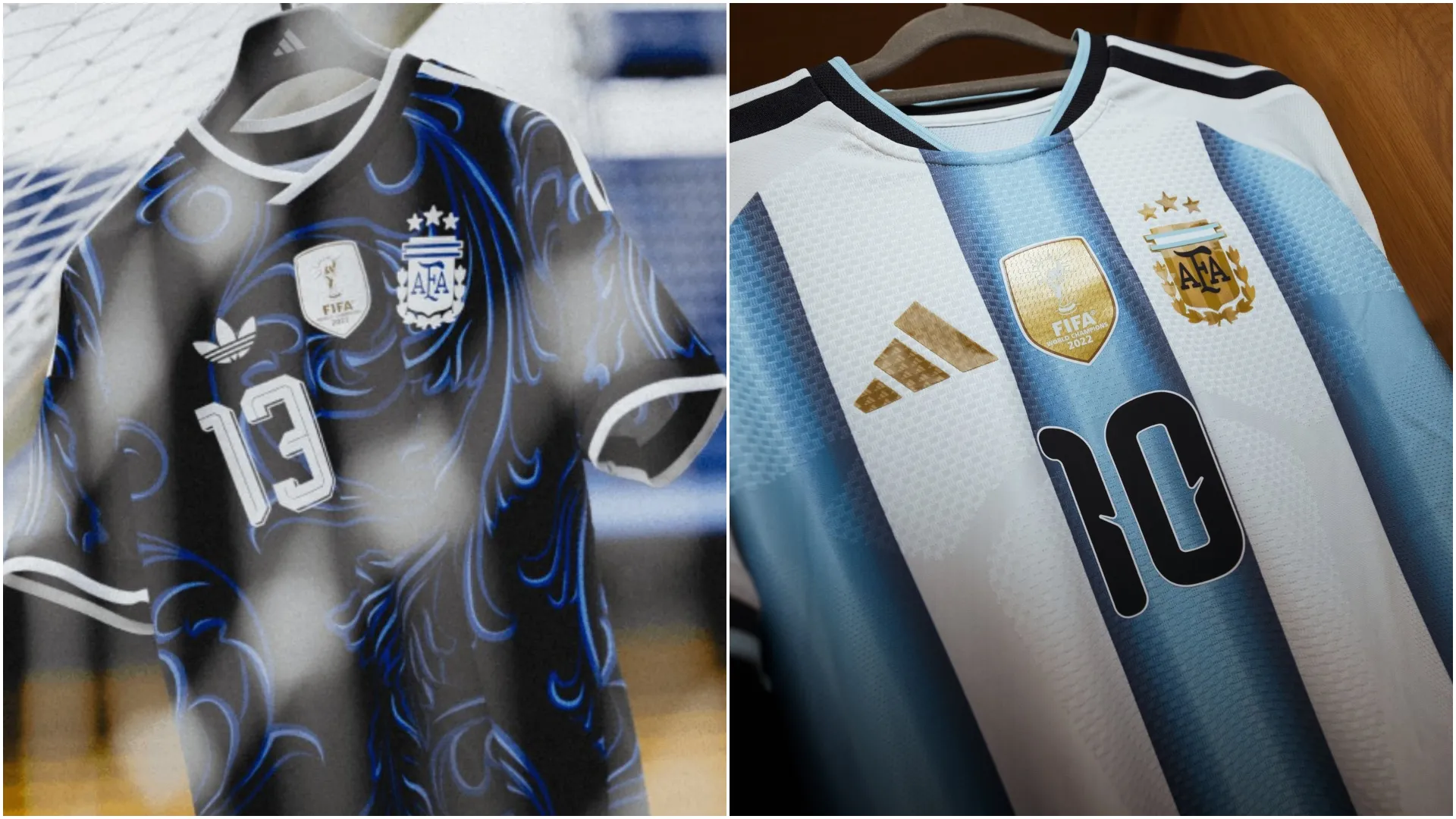 Argentina away kit and official jersey (Source: @AFASeleccionEN)