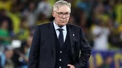 Carlo Ancelotti, Head Coach of Brazil, reacts during the international friendly match