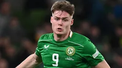 Evan Ferguson of Republic of Ireland pictured during the UEFA Nations League.